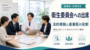 産業医の衛生委員会への出席は義務？法的根拠と役割を解説