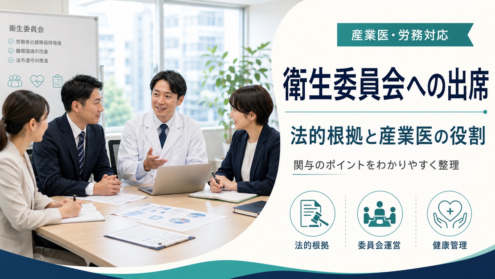 産業医の衛生委員会への出席は義務?法的根拠と役割を解説