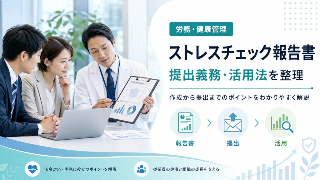 ストレスチェック報告書の書き方｜提出義務や活用法も解説