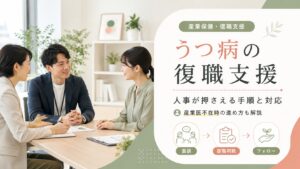 うつ病の復職支援｜人事担当者が知るべき手順と産業医不在時の対応
