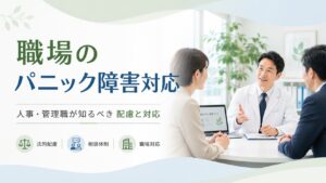 職場のパニック障害、接し方は？人事・管理職が知るべき法的義務と対応