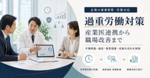 過重労働対策の進め方とは？産業医連携から職場改善まで徹底解説