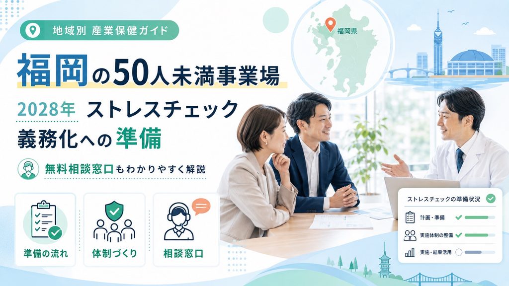 福岡の50人未満事業場｜2028年ストレスチェック義務化に向けた準備と無料相談窓口
