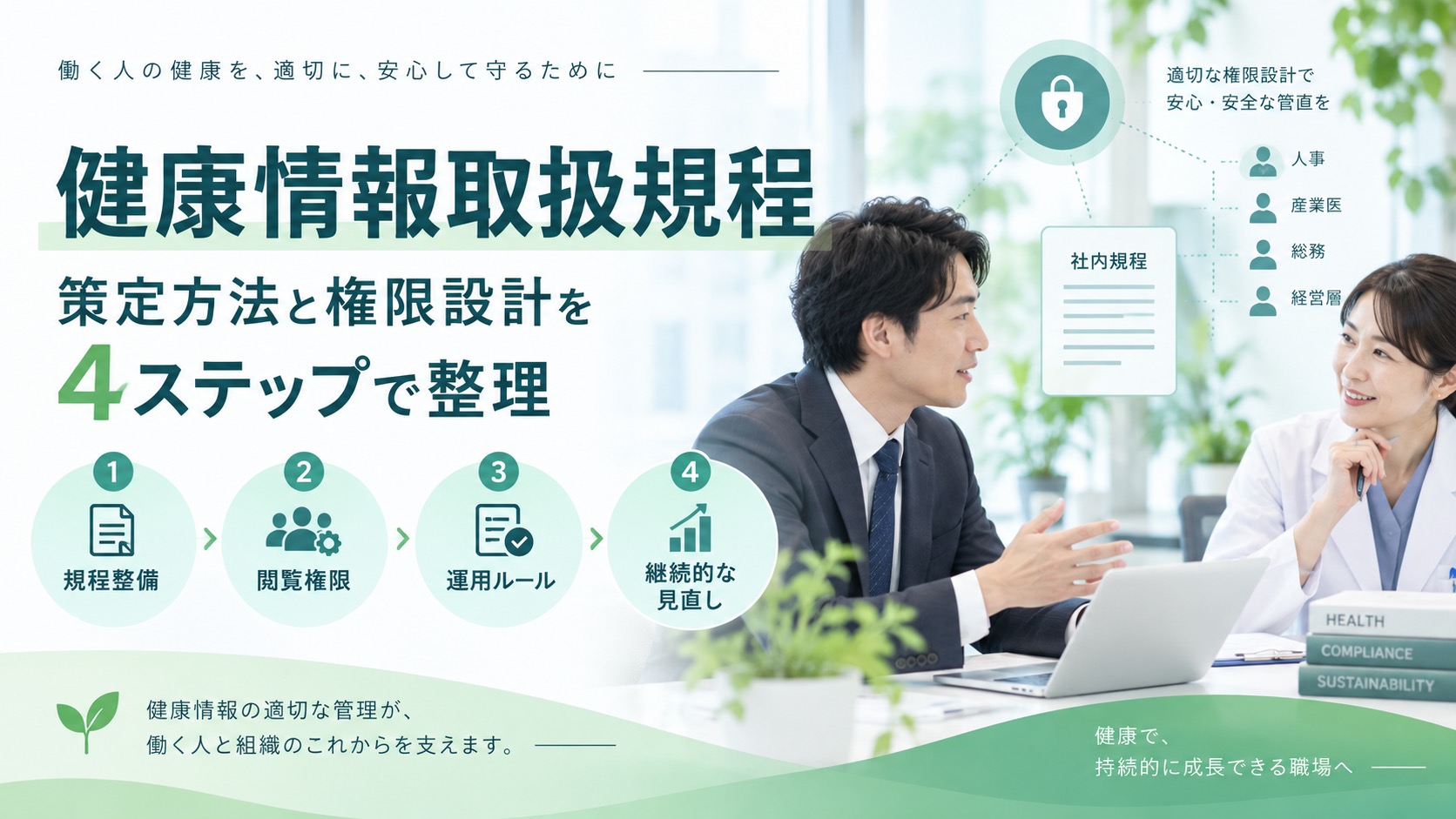 健康情報取扱規程は義務？策定方法と権限設計を4ステップで解説