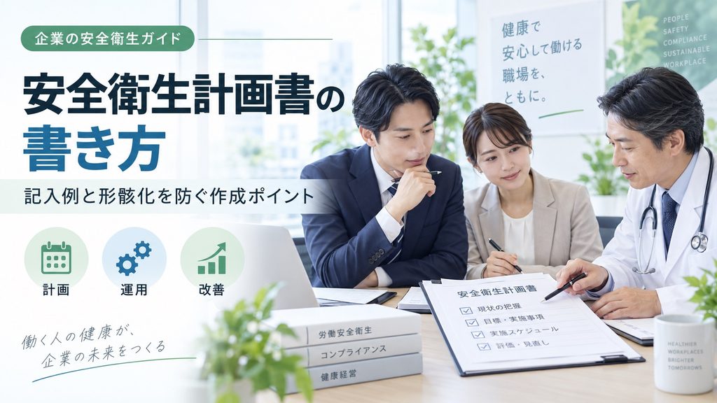 【記入例つき】安全衛生計画書の書き方｜形骸化を防ぐ作成ポイントを解説