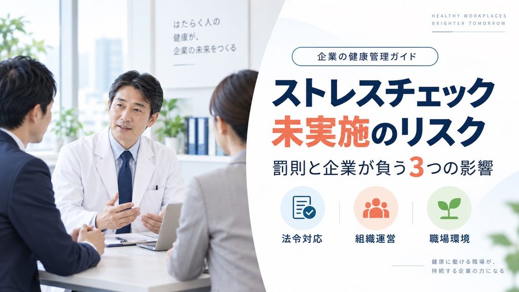 ストレスチェックの罰則とは？未実施で企業が負う3つのリスクを解説