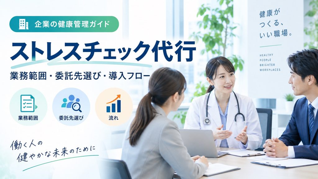 ストレスチェックの代行｜業務範囲から委託先の選び方・流れまで解説